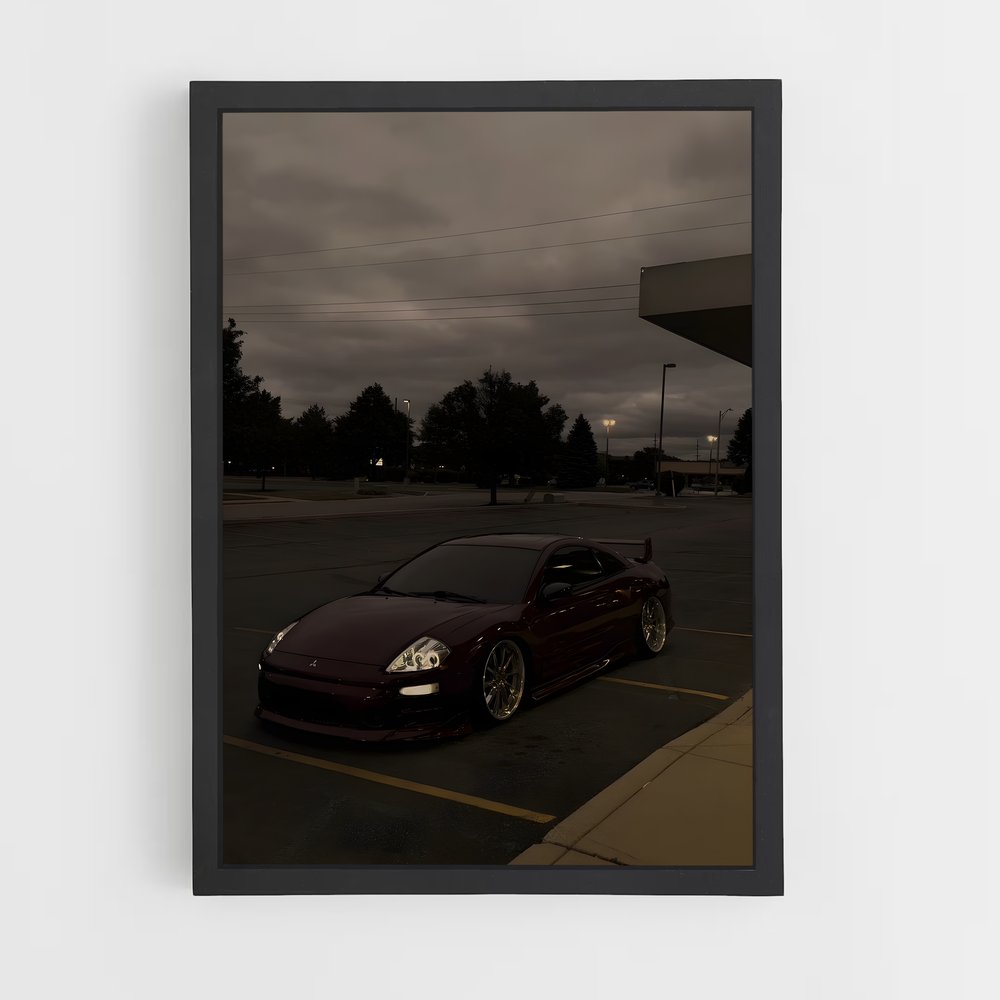 Poster Parking Éclipse – affiche Mitsubishi (vue 2)